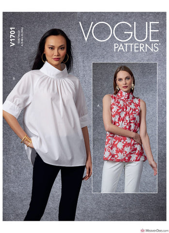Vogue Pattern V1701 Misses' Top