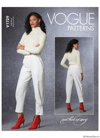 Vogue Pattern V1729 Misses' Trousers