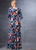 Vogue Pattern V1735 Misses' Deep-V Kimono-Style Dresses with Self-Tie
