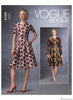 Vogue Pattern V1737 Misses' Fit-And-Flare Dresses with Waistband & Pockets