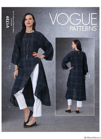 Vogue Pattern V1739 Misses' Tunic & Trousers