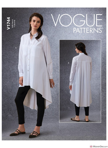 Vogue Pattern V1744 Misses' Shirt & Belt