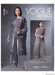Vogue Pattern V1746 Misses' Kimono, Top & Trousers