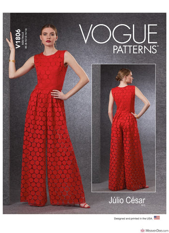 Vogue Pattern V1806 Misses' & Misses' Petite Jumpsuit