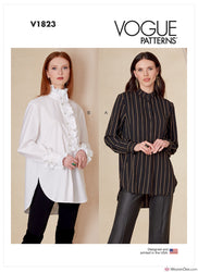 Vogue Pattern V1823 Misses' & Misses' Petite Shirt