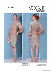 Vogue Pattern V1841 Special Occasion Dress (Misses' & Misses' Petite)