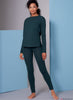 Vogue Pattern V1852 Wrap Robe, Belt, Top, Dress & Trousers (Misses' & Misses' Petite)