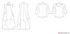 Vogue Pattern V1860 Misses' Dress & Knit Top