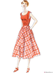 Vogue Pattern V1864 Misses' Wrap Dress - Vintage 1950s