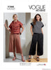 Vogue Pattern V1868 Misses' Top & Trousers