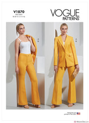 Vogue Pattern V1870 Misses' Jacket & Trousers