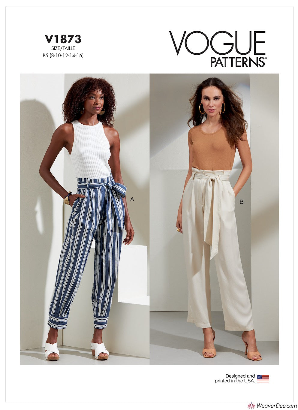 Vogue Patterns 1729 Misses Pants