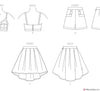 Vogue Pattern V1893 Misses' Top, Shorts & Skirt
