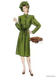 Vogue Pattern V1903 Vintage 1940s Misses' Coat