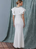 Vogue Pattern V1919 Misses' Full Length Dress with Belt by Badgley Mischka