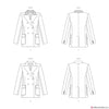 Vogue Pattern V1927 Misses' Double-Breasted Jacket