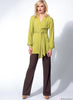 Vogue Pattern V8825 Misses' Bishop Sleeve Tunic, Dress & Trousers