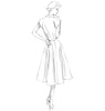 Vogue - V9000 Misses' Vintage 1950's Dress & Belt - WeaverDee.com Sewing & Crafts - 7