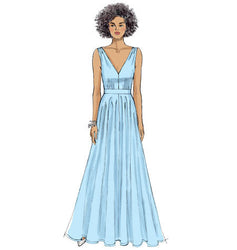 Vogue Pattern V9053 Misses' Deep-V Dresses