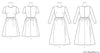 Vogue - V9197 Misses' Jewel-Neck, Gathered-Skirt Dresses - WeaverDee.com Sewing & Crafts - 4
