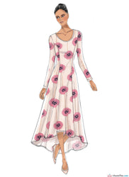 Vogue - V9199 Misses' Knit Fit & Flare Dresses - WeaverDee.com Sewing & Crafts - 1