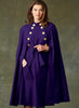 Vogue Pattern V9288 Misses' Cape With High Collar, Pockets & Belt