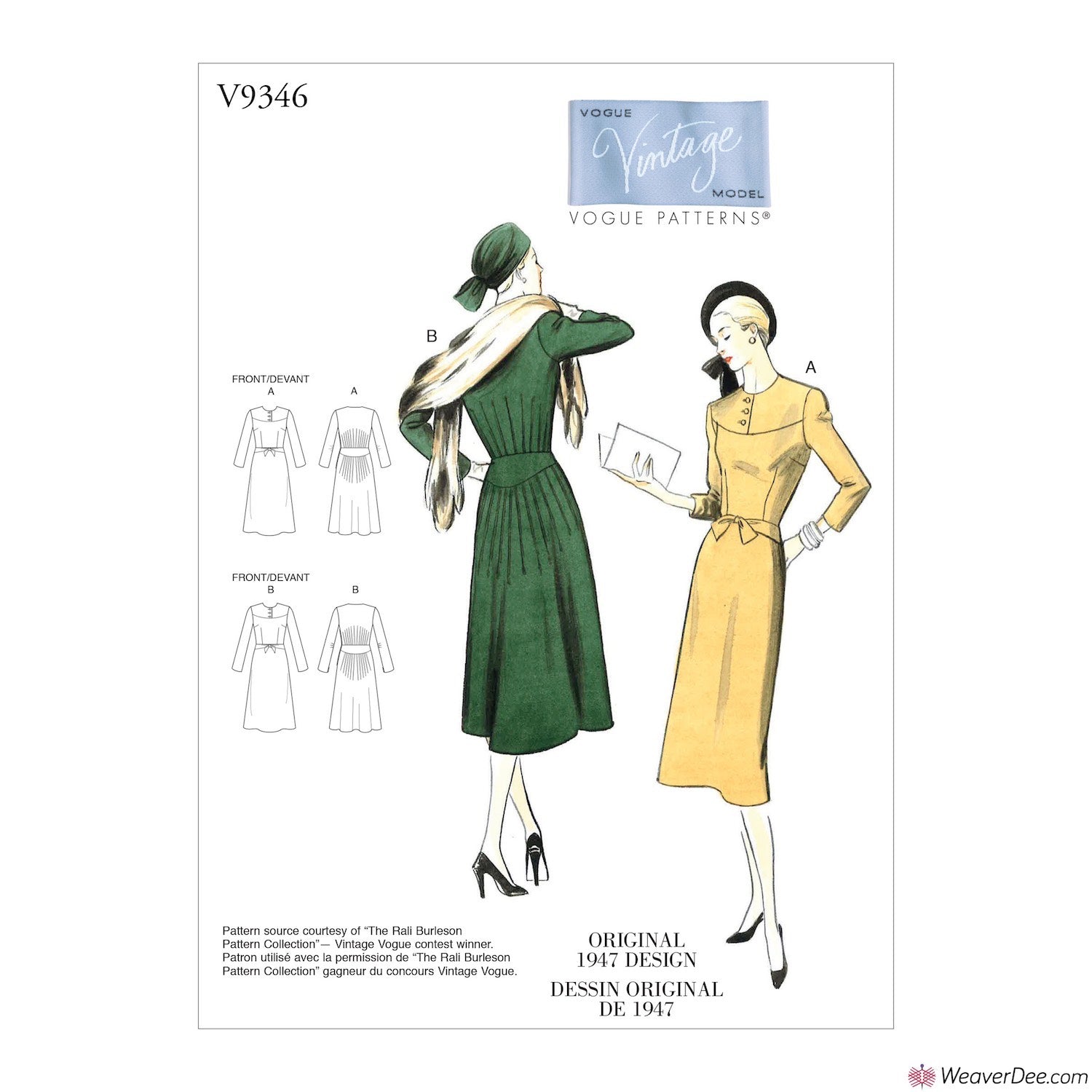 Vintage / Retro Style Sewing Patterns - 1940's WeaverDee.com Vintage / Retro Style Sewing Patterns - 1940's WeaverDee.com