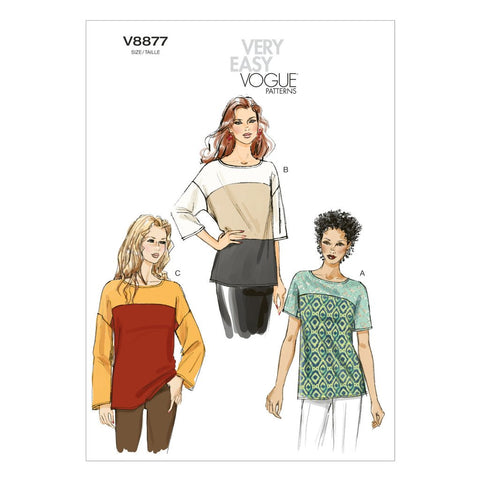 Vogue Pattern: V8877 Easy Misses' Top – WeaverDee.com