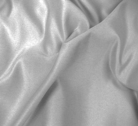 Duchesse Satin Fabric / Pale Silver