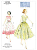 Vogue Pattern V8789 Vintage 1950s Full-Skirt Dresses & Cummerbund (Misses'/Misses' Petite)