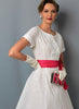 Vogue Pattern V9105 Vintage 1950s Misses' Dress & Sash