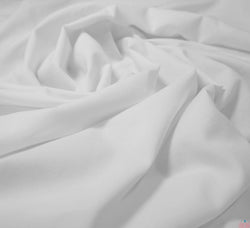 Plain Cotton Lawn Fabric / White