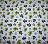Cotton Winceyette Fabric - Dino Football