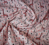 Cotton Blend Winceyette Fabric - Giraffe Light Pink