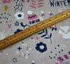 Crafty Cotton Fabric - Winter Garden Natural (EXTRA WIDE)
