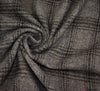Check Wool Blend Fabric - Warm Stone