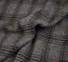 Check Wool Blend Fabric - Warm Stone