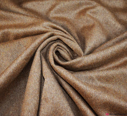 Coating Fabric - Wool Mix Melton / Dark Camel