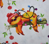 Digital Print Cotton Fabric - Christmas Sloths • by CRAFTY FABRICS