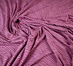 LIMITED STOCK Cotton Jersey Fabric - Zebra Pink