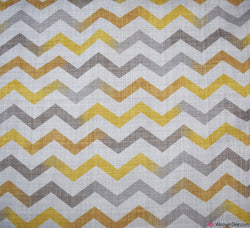 LIMITED STOCK Linen Look Canvas Fabric - Zig Zag