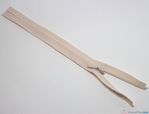 YKK - Concealed Nylon Zip [031 Ecru] - WeaverDee.com Sewing & Crafts