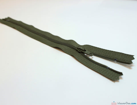 YKK - Regular Skirt & Dress Zip [566 Khaki - Olive Green] - WeaverDee.com Sewing & Crafts