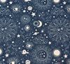 Little Johnny Digital Print Cotton Fabric - Zodiac Galaxy