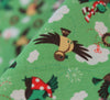 WeaverDee - Green Christmas Cotton Fabric - Birds & Wreath - WeaverDee.com Sewing & Crafts - 2