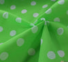 WeaverDee - Poly Cotton Fabric - Candy Spot White on Green - WeaverDee.com Sewing & Crafts - 6