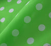 WeaverDee - Poly Cotton Fabric - Candy Spot White on Green - WeaverDee.com Sewing & Crafts - 7
