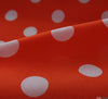 WeaverDee - Poly Cotton Fabric - Candy Spot White on Orange - WeaverDee.com Sewing & Crafts - 9