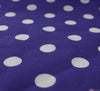 WeaverDee - Poly Cotton Fabric - Candy Spot White on Purple - WeaverDee.com Sewing & Crafts - 6