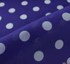 WeaverDee - Poly Cotton Fabric - Candy Spot White on Purple - WeaverDee.com Sewing & Crafts - 2